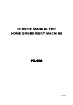 Brother PE-150 Service Manual preview