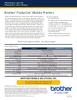 Preview for 2 page of Brother PocketJet 3 Specifications