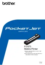 Brother PocketJet PJ-673 Manual предпросмотр