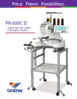 Предварительный просмотр 1 страницы Brother PR-600C II Brochure & Specs