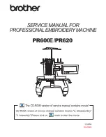 Brother PR-600II Service Manual preview