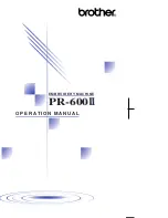 Brother PR-600II User Manual preview