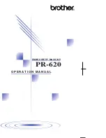 Brother PR-620 Operation Manual preview