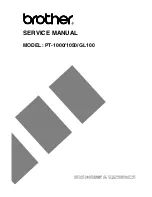 Preview for 1 page of Brother PT 1000 - P-Touch 1000 B/W Thermal Transfer Printer Service Manual