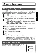 Preview for 17 page of Brother PT 1400 - P-Touch 1400 Two-color Thermal Transfer Printer User Manual