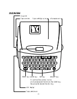 Предварительный просмотр 4 страницы Brother PT 1700 - Electronic Labeler User Manual