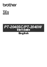 Brother PT-2040SC User Manual preview