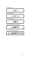 Preview for 69 page of Brother PT 300 - P-TOUCH LABELING SYSTEM User Manual