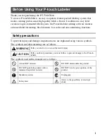 Preview for 8 page of Brother PT 7600 - P-touch EDGE 7600 B/W Thermal Transfer Printer User Manual