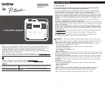 Preview for 1 page of Brother PT-D460BT Manual