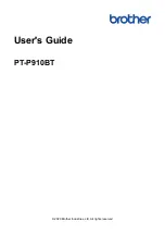 Preview for 1 page of Brother PT-P910BT User Manual