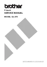 Brother QL 570 - P-Touch B/W Direct Thermal Printer Service Manual preview