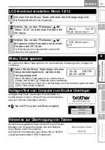 Preview for 212 page of Brother QL 650TD - P-Touch B/W Direct Thermal Printer Setup & Operation Manual