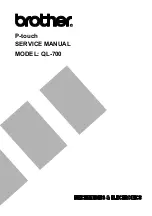 Preview for 1 page of Brother QL-700 Service Manual