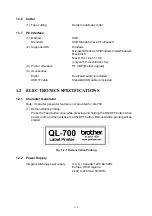 Preview for 9 page of Brother QL-700 Service Manual