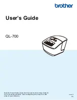 Preview for 1 page of Brother QL-700 User Manual