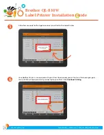 Preview for 4 page of Brother QL-810W Installation Manual