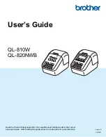 Brother QL-810W User Manual предпросмотр