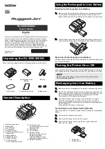 Предварительный просмотр 1 страницы Brother Rugged Jet RJ-3050 User Manual