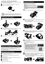 Предварительный просмотр 2 страницы Brother Rugged Jet RJ-3150Ai User Manual