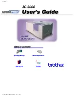 Brother SC-2000 User Manual preview