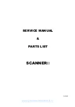 Brother SCANNERII Operation, Service Manual & Parts List preview