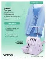 Preview for 1 page of Brother Serger 3034D Brochure