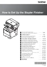 Предварительный просмотр 1 страницы Brother SF-4000 How To Set Up