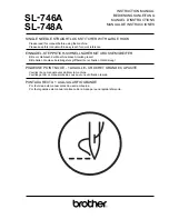 Preview for 1 page of Brother SL-746A Instruction Manual