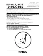 Brother SU-877A Instruction Manual preview