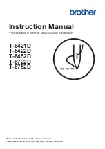 Brother T-8421D Instruction Manual предпросмотр