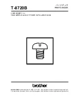 Brother T-8720B Parts Manual preview