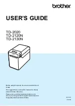 Brother TD-2020 User Manual preview