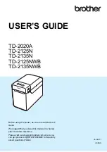 Предварительный просмотр 1 страницы Brother TD-2020A User Manual