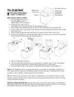 Preview for 2 page of Brother TD-2130NHC Quick Manual