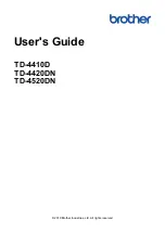 Preview for 1 page of Brother TD-4410D User Manual