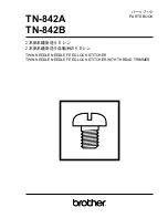 Brother TN-842A Parts Manual preview