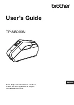 Предварительный просмотр 1 страницы Brother TP-M5000N User Manual