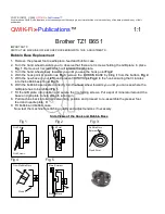 Preview for 5 page of Brother TZ1 B651 Basic Repairs & Adjustments