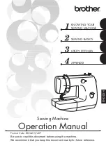 Preview for 1 page of Brother VX3240 Operation Manual