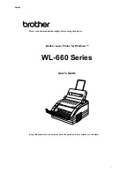 Brother WL-660 Series User Manual предпросмотр