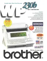 Preview for 1 page of Brother WP-230B Specifications