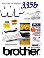 Preview for 1 page of Brother WP-335B Specifications