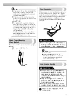 Preview for 8 page of Brother XL 5500 - 42 Stitch Sewing Machine Operation Manual