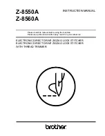 Brother Z-8550A Instruction Manual предпросмотр