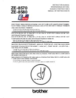 Brother ZE-8570 Instruction Manual preview