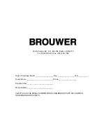 Preview for 5 page of Brouwer 7990302 Owner'S And Operator'S Manual