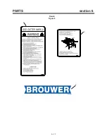 Preview for 38 page of Brouwer MARK 2 Owner/Operator'S Manual & Illustrated Parts List