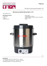 Preview for 1 page of Brouwland Brewferm 27L Manual