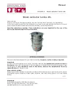 Brouwland Jumbo 24L User Manual preview